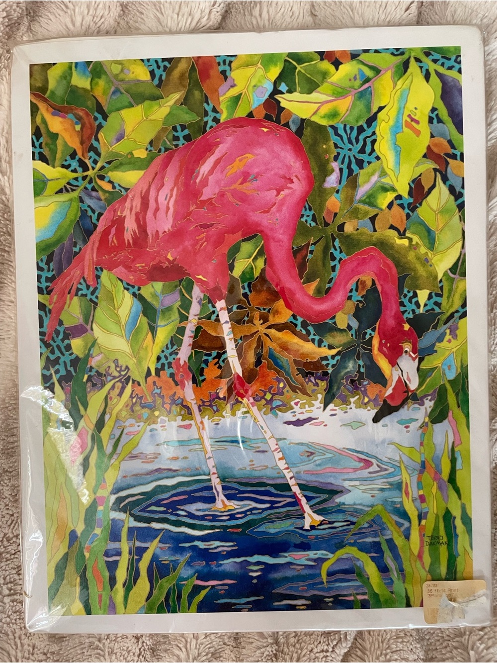 Pink Flamingo Tropical Art Print - Vibrant Home Wall Decor